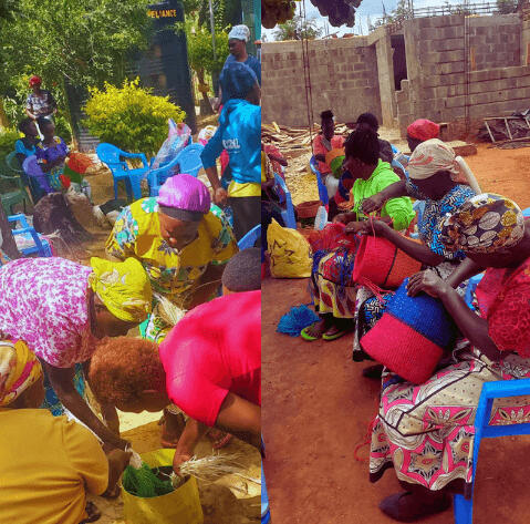 Women getting trained Training programs